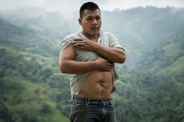 José Luis Galindo, victime de l'explosion d'une mine