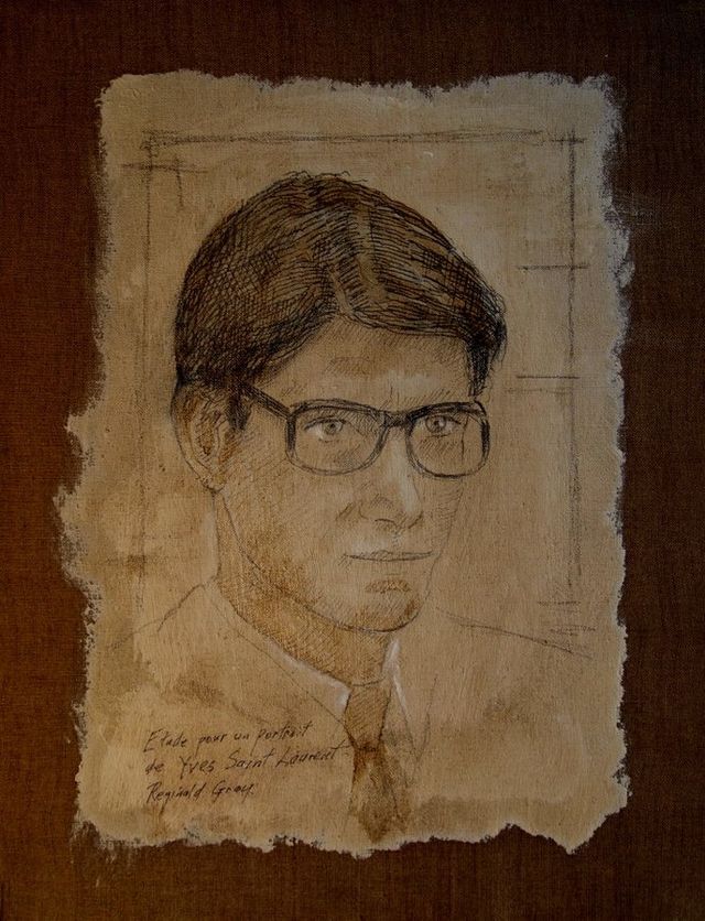 Etude pour un portrait d'Yves Saint-Laurent, Reginald Gray / Wikicommons