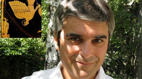 Vincent-Raphaël Carinola par Esther Carinola et Ulysse et les Sirènes sur un cratère grec du Vè S av JC