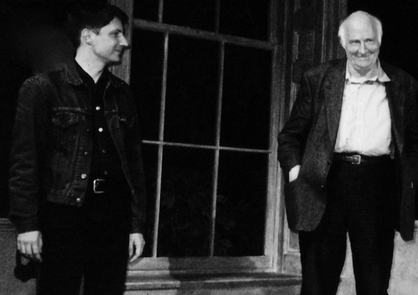 Christian Rosset et Jacques Roubaud, Théâtre du Rond-Point, le 23 avril 1998.