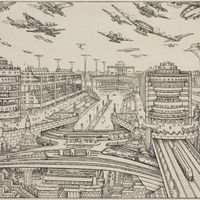 La ville future de Le Corbusier.