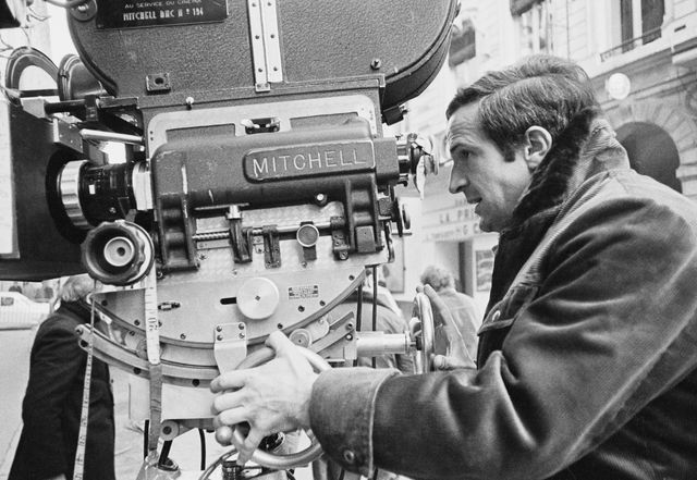 François Truffaut sur le tournage du film La sirène du Mississipi en 1969