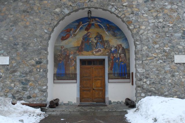 Eglise occupée à Clavière