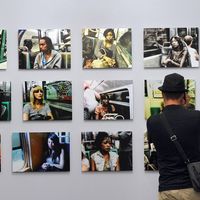 exposition de photographies de Chris Marker à Arles en 2011.