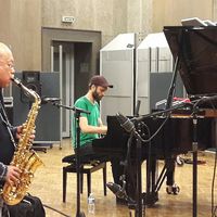 Akira Sakata et Giovanni Di Domenico en enregistrement au studio 107 pour Tapage nocturne