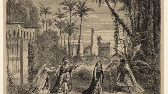 Théâtre Lyrique Impérial. La Flûte enchantée. Acte III. estampe, dessin de M. Lix - Gallica - BnF