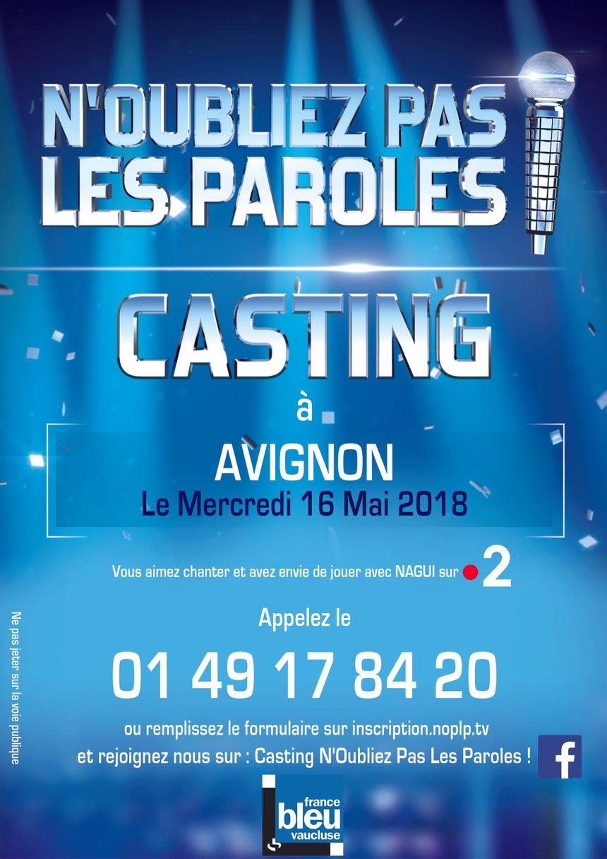 Participez au casting