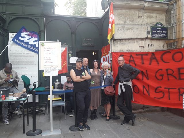 Grévistes des catacombes de Paris, mai 2018