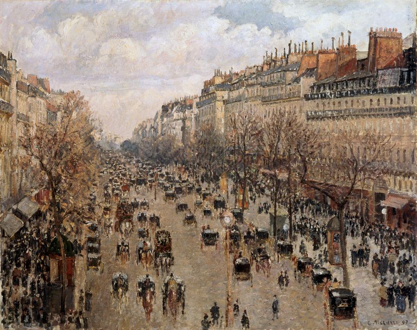 Boulevard Montmartre à Paris, 1897.