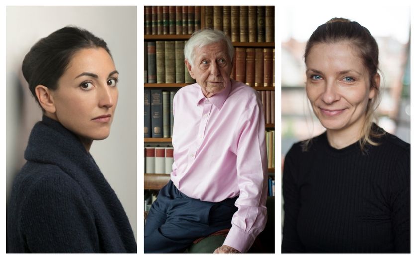 De gauche à droite : Violaine Huisman, H. M. Enzensberger et Aleksandra Lun