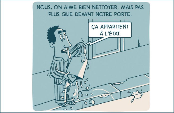 Un des dessins de la bande dessinée "100% bled" de Salim Zerrouki