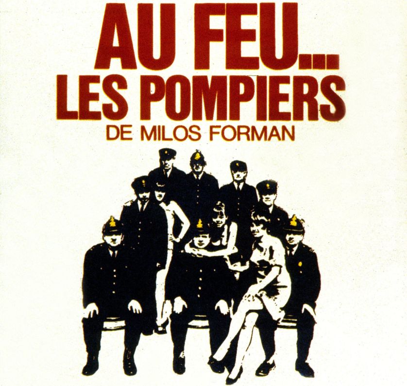 Affiche du film "Au feu les pompiers" de Milos Forman, 1967.