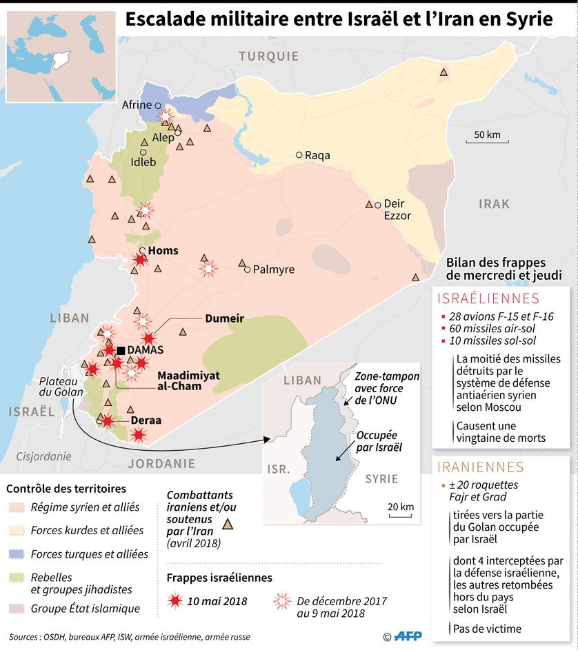 Bilan des frappes de mercredi et jeudi entre Israël et l'Iran