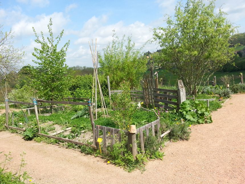 Les jardins en terrasse de Bénévent l'Abbaye