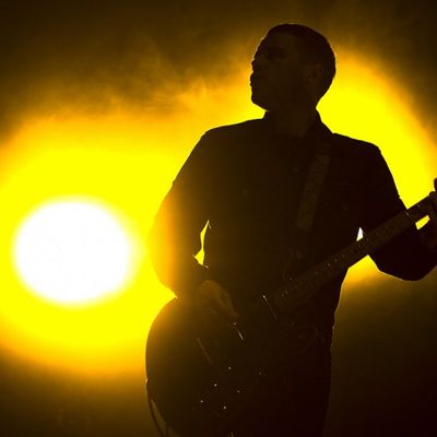 Le groupe britannique Arctic Monkeys lors d'un concert