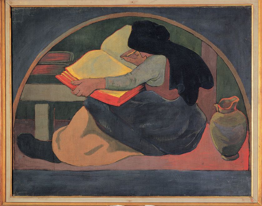 "La Grammaire ou l'Etude", peinture de l'école de Paul Serusier