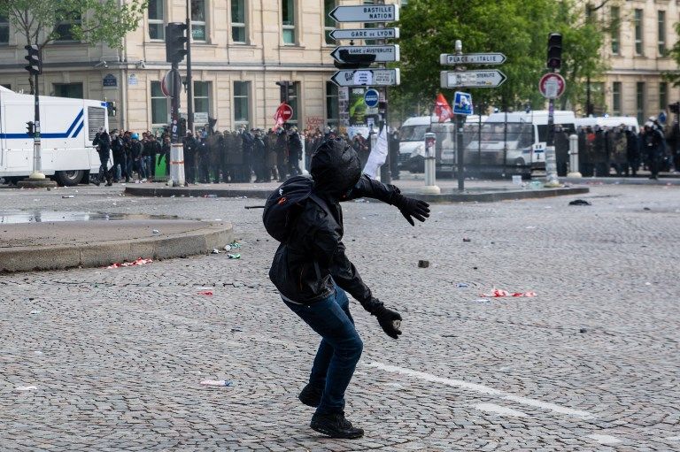 Des violences ont été éclaté, en marge du défilé du 1er mai, à Paris.