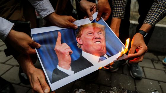 Nucléaire iranien : les réactions à Téhéran à l'annonce du retrait des États-Unis ©AFP - ATTA KENARE