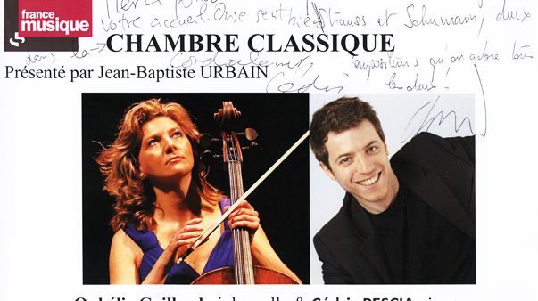 Livre d'or Chambre classique Ophélie Gaillard/Cédric Pescia