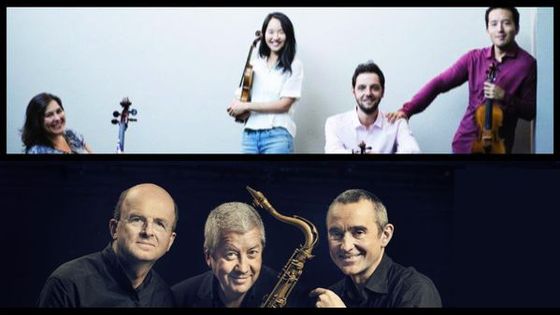 Quatuor Ellipse © facebook / Guillaume de Chassy, Christophe Marguet & Andy Shepard © https://nomadmusic.fr