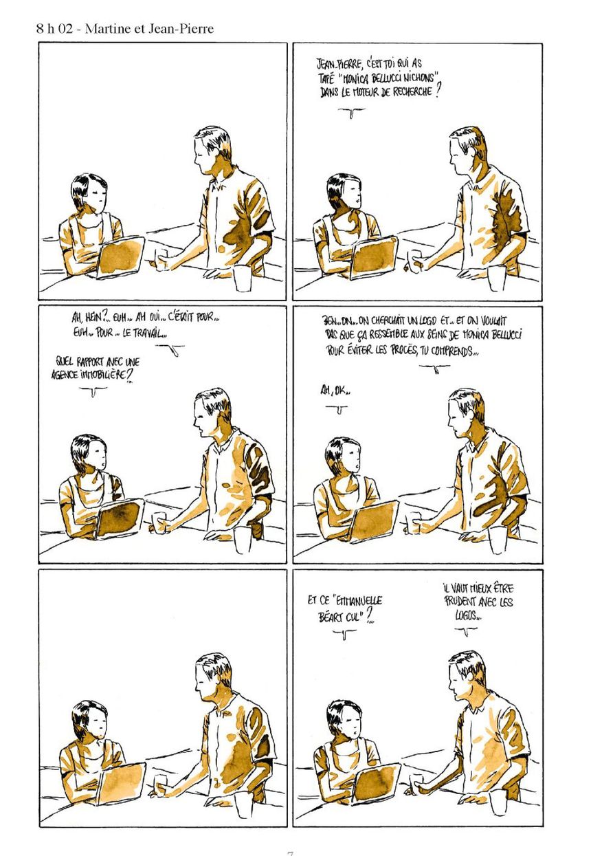 Page 7 de "Moins qu'hier (plus que demain)" de Fabcaro