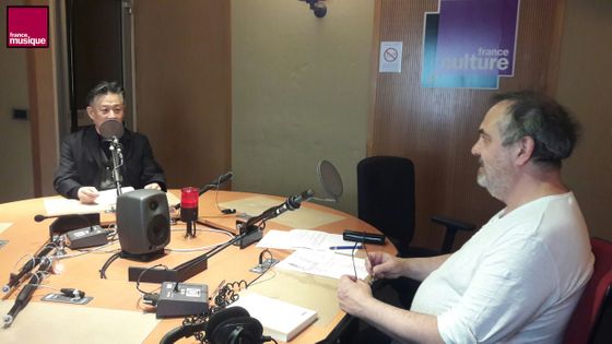 Jun Miyake et Bruno Letort au studio 151 ©Radio France - Soizic Noël
