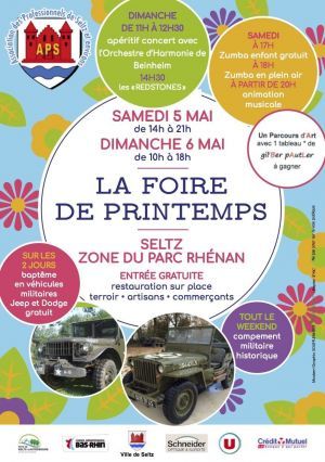 Affiche foire de printemps à Seltz