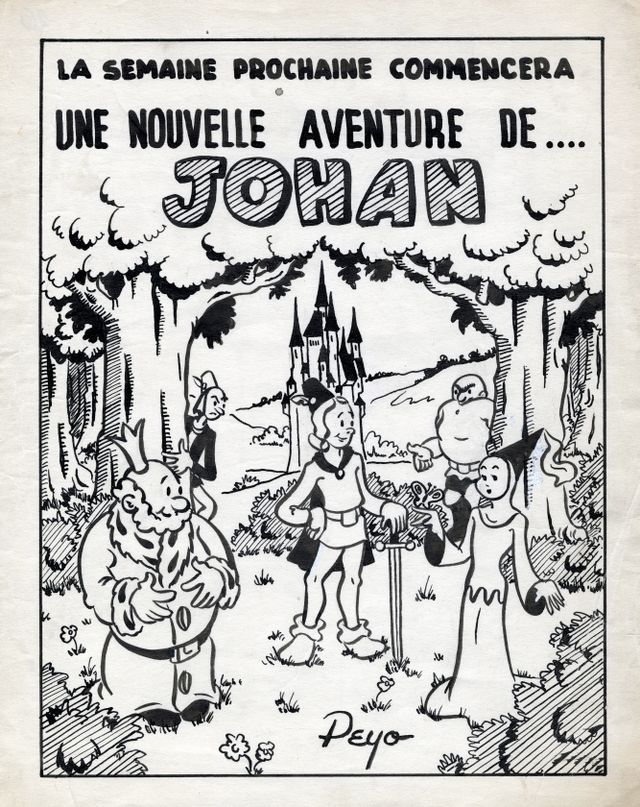 Annonce dans Spirou de Johan de Peyo