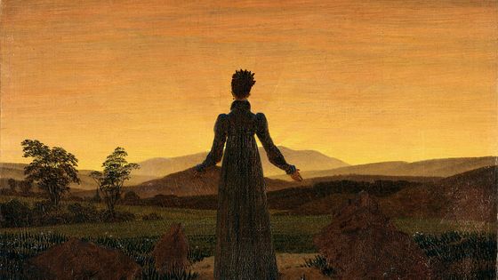 Femme devant un coucher de soleil, Caspar David Friedrich - Caspar David Friedrich (Source : Wiki)
