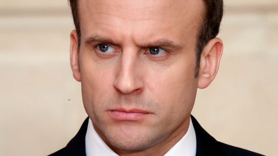 Emmanuel Macron à l'Elysée le 16/04/2018. ©AFP - Charles Platiau / POOL