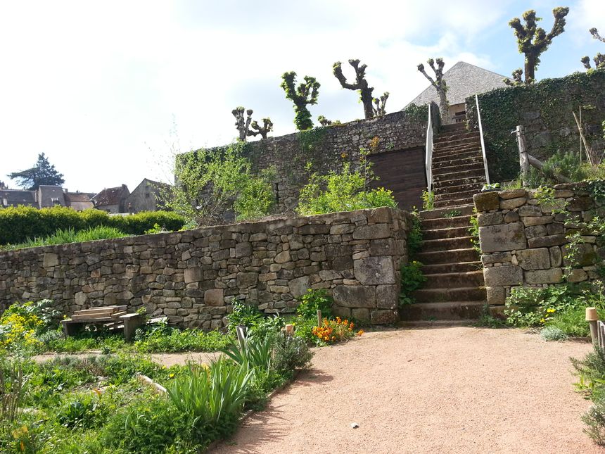 Les jardins en terrasse de Bénévent l'Abbaye