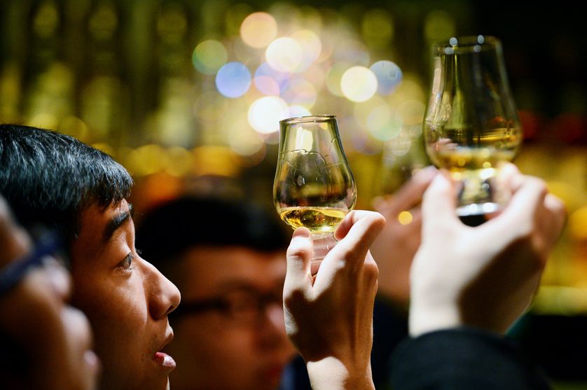 Dégustation de whisky à Edimbourg en mars 2014