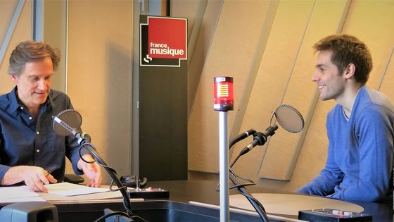 France Musique, studio 152... Philippe Venturini & Julien Teyssandier, "Arvo Pärt" éditions Pierre-Guillaume de Roux (g.à d.) ©Radio France - Annick Haumier
