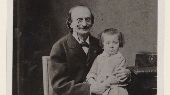 Jacques Offenbach et son fils Auguste - 1865 - BnF-Gallica