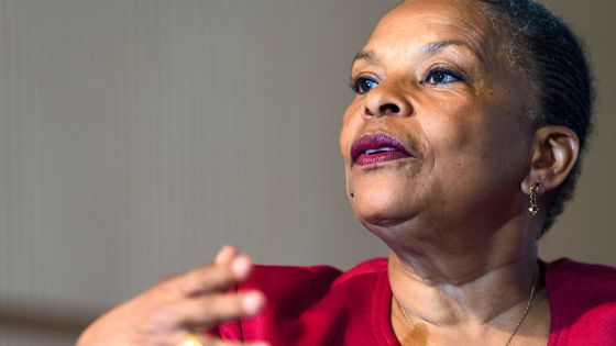 Christiane Taubira a publié "Baroque Sarabande" aux éditions Philippe Rey le 19 avril 2018. ©AFP - Jean-Marc Quinet