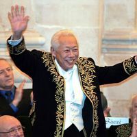Zao Wou-ki, membre de l'Académie des Beaux-Arts, nov.2003
