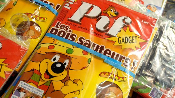 Vieille version de Pif, encore accompagnée de ses fameux gadgets ©Maxppp - CHRISTOPHE MORIN