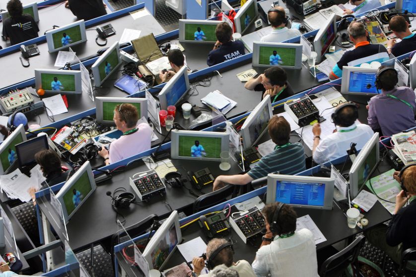 Des journalistes à la coupe du monde de football en 2006