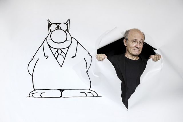 Philippe Geluck et son chat