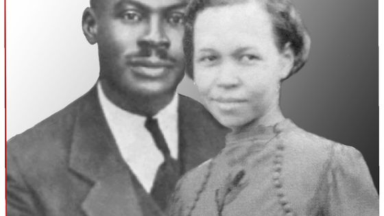 Leonard Howell et son épouse Tenet Bent, qui finança l'achat du Pinnacle pour y installer les premiers Rastas (circa 1939) - Archive d'Hélène Lee