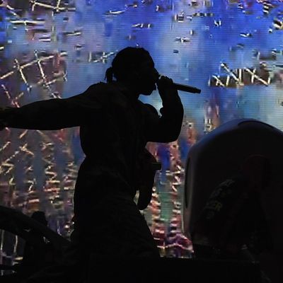 A$AP Rocky lors d'un concert à Los Angeles en 2017