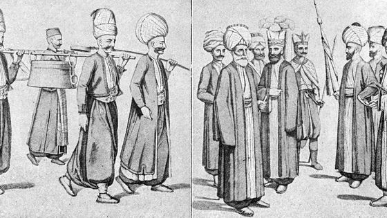 Les janissaires en uniforme ©Getty