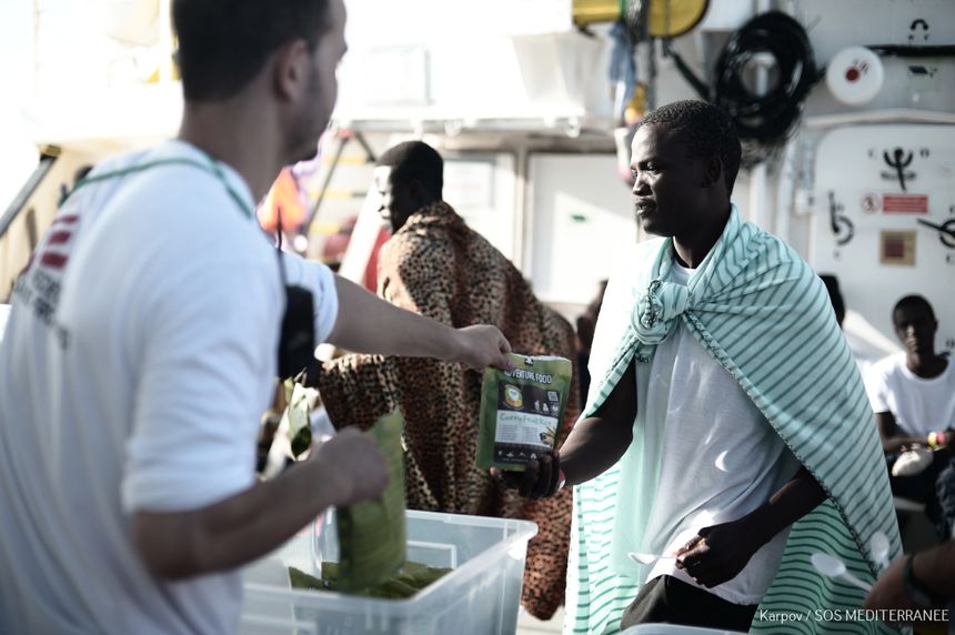 A bord de l'Aquarius