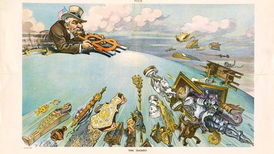 Caricature du Puck Magazine, 21 juin 1911 - Joseph Keppler Jr. / The Morgan Library and Museum, New York