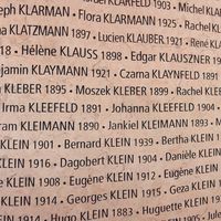 Klee related surnames at the Mémorial de la Shoah in Paris