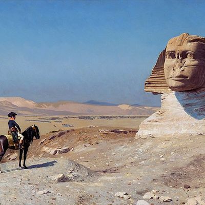 Bonaparte devant le sphinx, Jean-Léon Gérome, 1867–1868, Hearst Castle