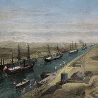 Alexis et Émile Barrault qui ont réfléchi sur le canal de Suez, comme Ferdinand de Lesseps, qui a réalisé sa percée étaient des saint-simonistes