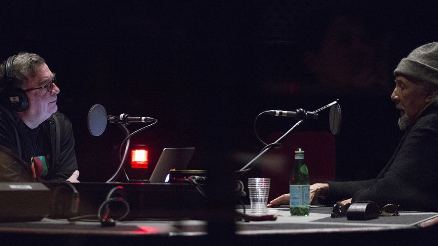 Charles Lloyd au micro de Alex Dutilh en novembre 2017