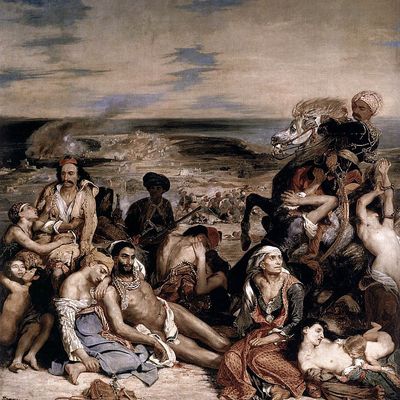 Eugène Delacroix - Le Massacre de Scio (1824)