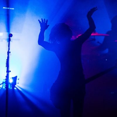 Photo prise lors d'un concert de Gorillaz en Allemagne, fin 2017